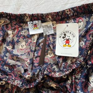 Vintage NWT Mickey & Co silk boxer/sleep shorts Mens XL